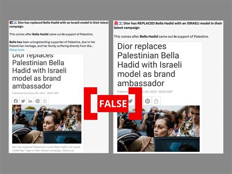 dior israel boycott|FACT CHECK: No, Dior Did Not Replace Bella Hadid With.